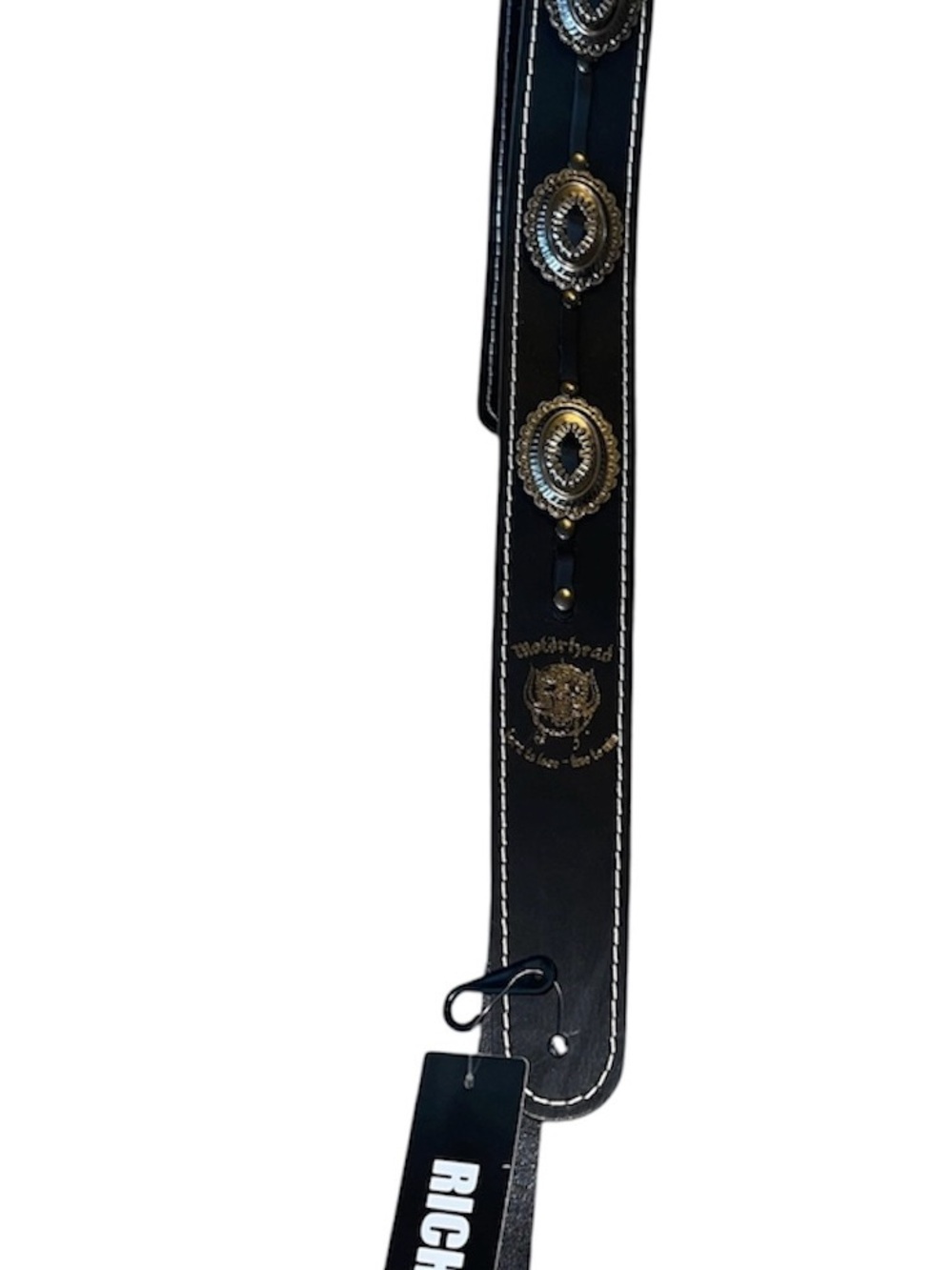 Richter Black Concho Leather Strap